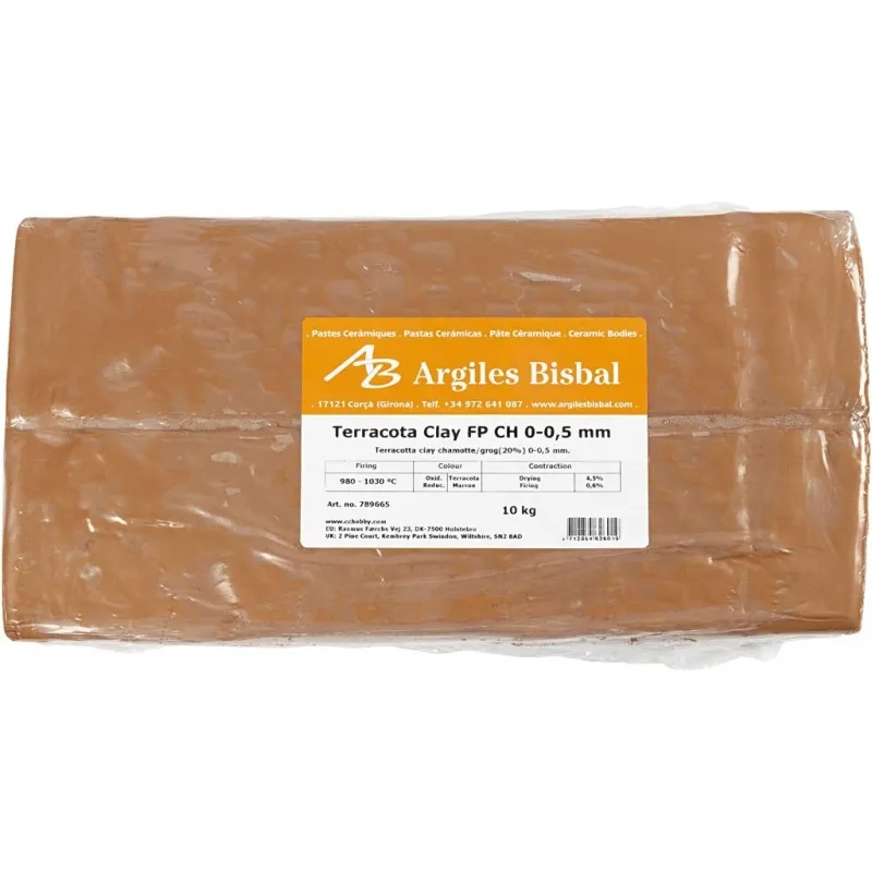 Tonmasse mit Schamotte, 10 kg/ 1 Pck