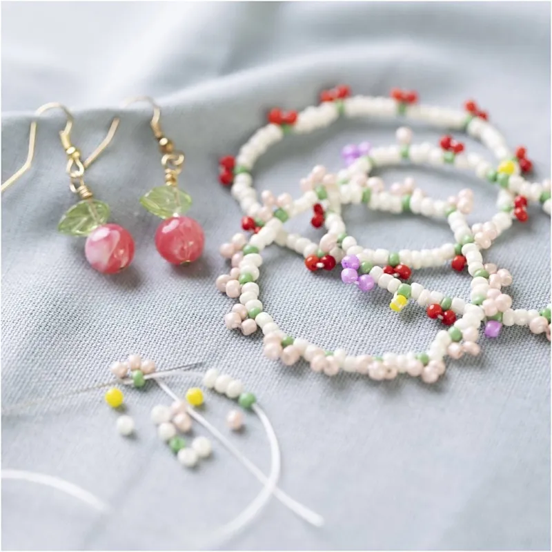 Mini Kreativ Set Schmuck, Elastisches Armband und Ohrring, 1 Pck