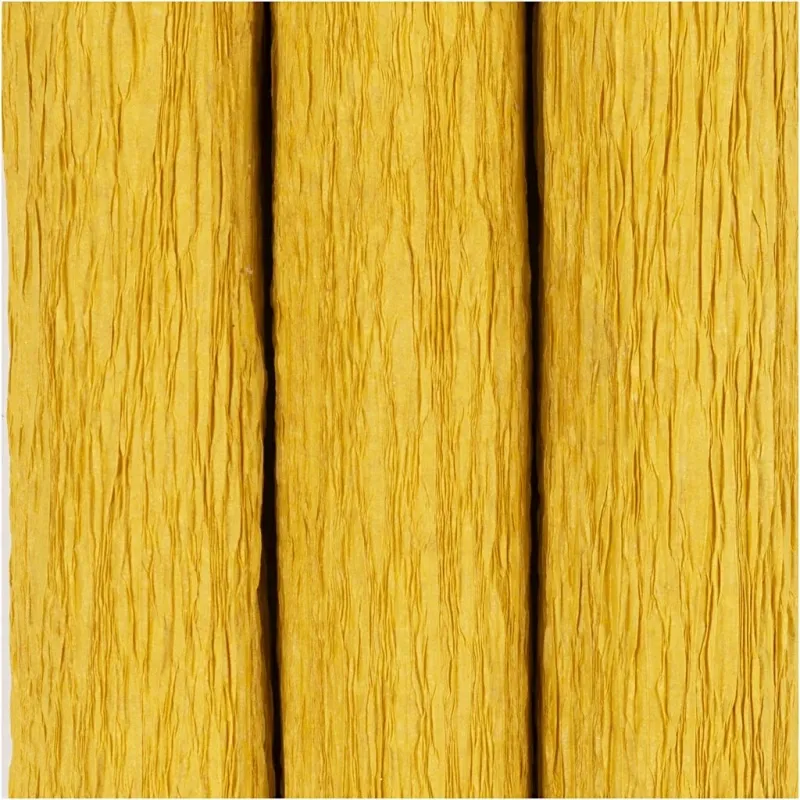 Krepppapier, Blatt 25x60 cm, Kreppanteil: 180%, 105 g, Curry, 3 Bl./ 1 Pck