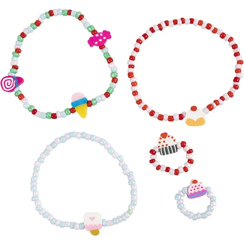 Mini Kreativ Set Schmuck, Elastisches Armband und Ring, 1 Pck