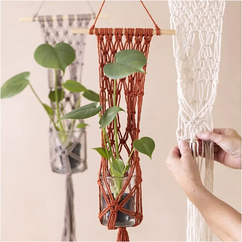 Kreativ Set Makramée, Blumenaufhänger, 1 Pck