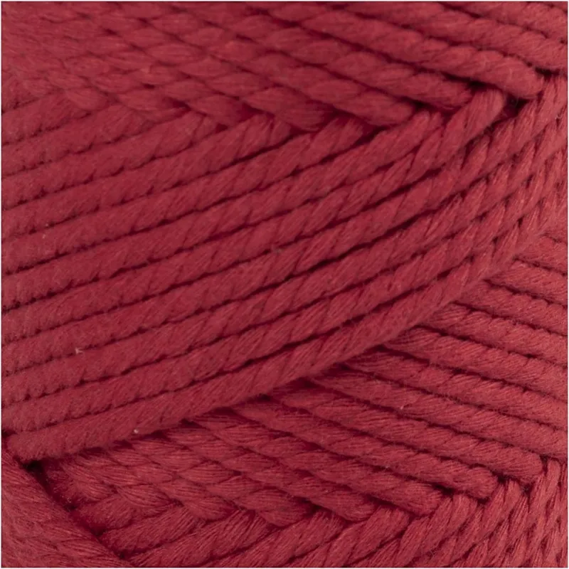 Makramée-Kordel, L 55 m, D 4 mm, Rot, 330 g/ 1 Rolle