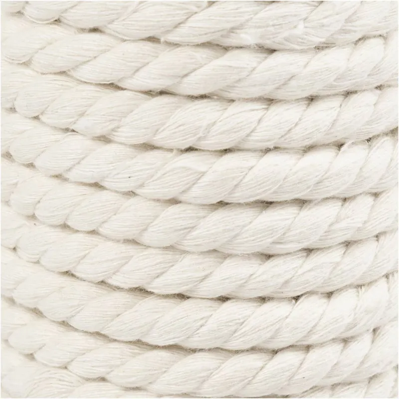 Ma­c­ra­mé-Schnur, L 12 m, D 8,5 mm, Naturweiß, 300 g/ 1 Rolle