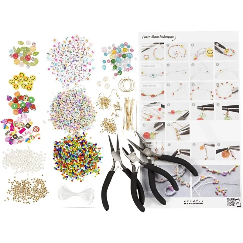 Starter Kreativ Set Schmuck - Leuchtende Farben, 1 Pck