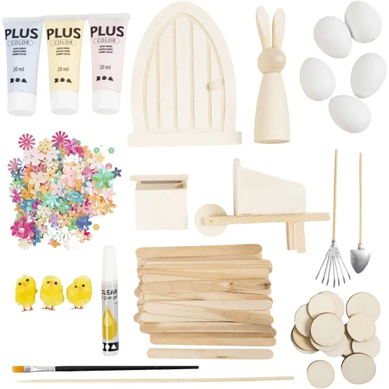 Kreativ Set Häschentür , Pastellfarben, 1 Pck