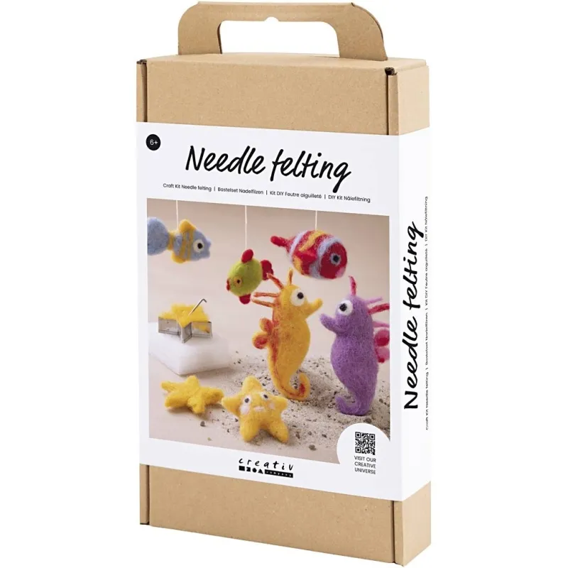 Kreativ Set Nadelfilzen, Tiere im Wasser, 1 Pck