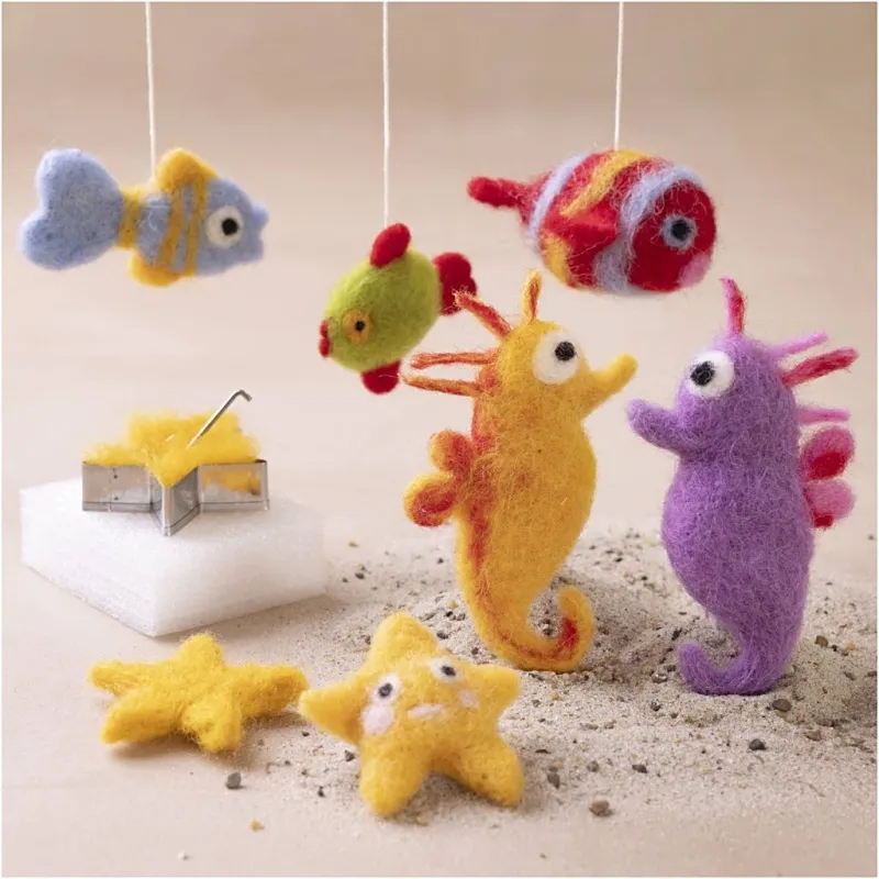 Kreativ Set Nadelfilzen, Tiere im Wasser, 1 Pck