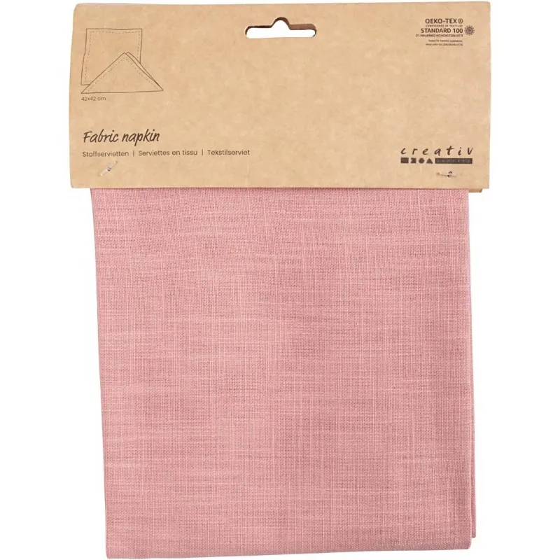Stoffservietten, Größe 42x42 cm, 185 g, Rosa, 2 Stk/ 1 Pck