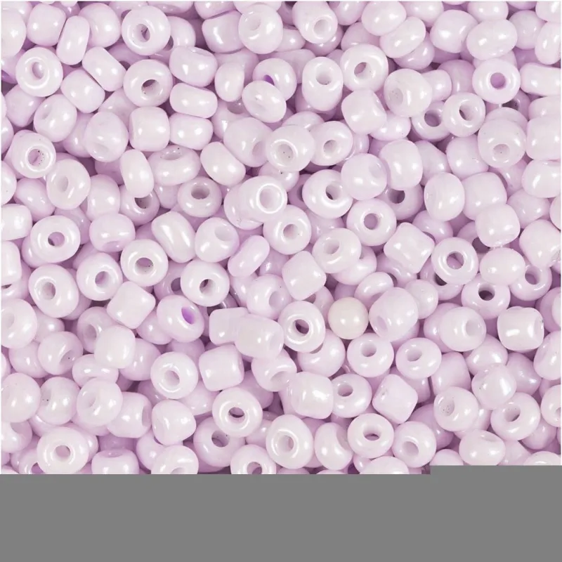 Rocailles-Perlen, D 3 mm, Größe 8/0, Lochgröße 0,6-1,0 mm, Rosa mattiert, 25 g/ 1 Pck