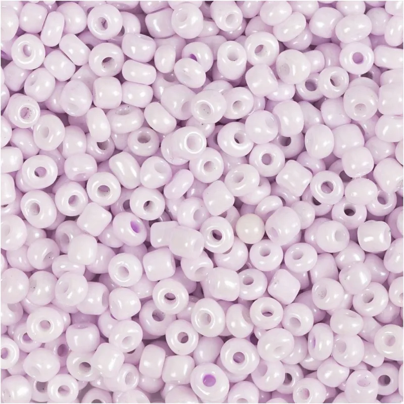 Rocailles-Perlen, D 3 mm, Größe 8/0, Lochgröße 0,6-1,0 mm, Rosa mattiert, 25 g/ 1 Pck