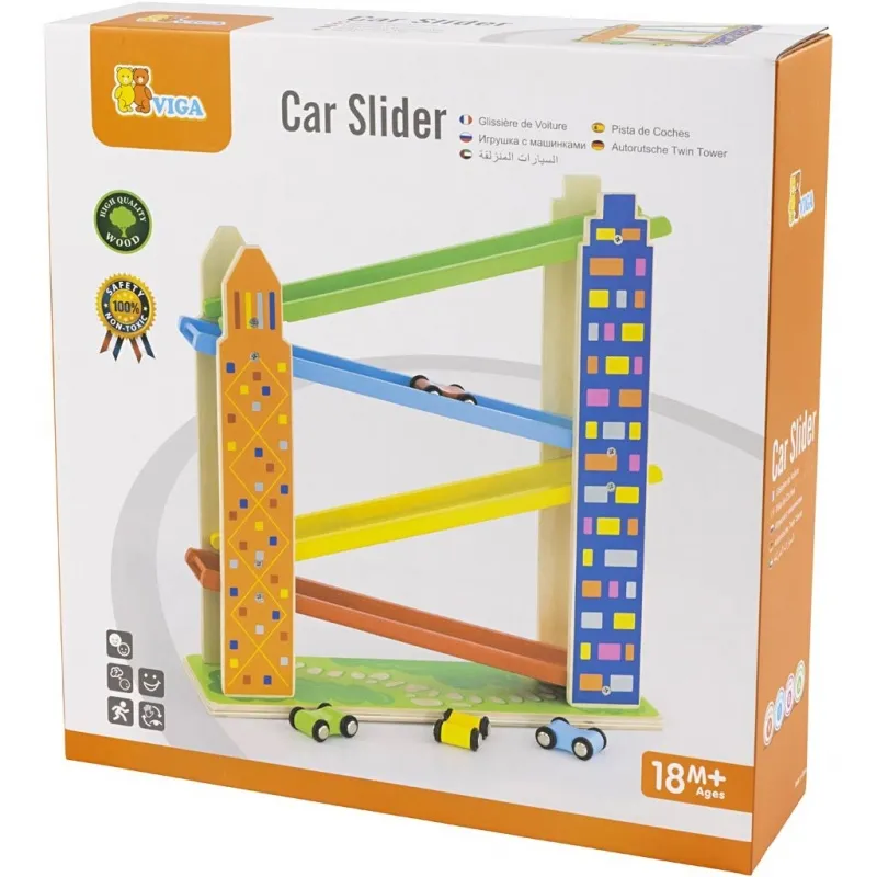 VIGA Straße für Spielzeugautos, Größe 37x35x10 cm, 1 Stk