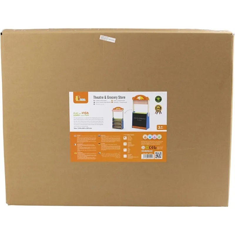 VIGA Theater & Lebensmittelladen, H 125 cm, L 66 cm, B 29 cm, 1 Stk