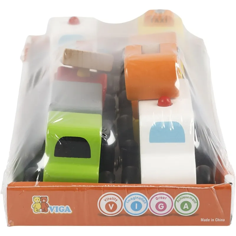VIGA Mini-Autos, Größe 7-9 cm, 6 Teile/ 1 Pck