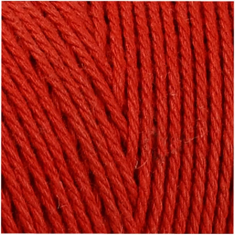 Macramé-Kordel, L 315 m, Dicke 1 mm, Dünne Qualität 12/12, Rot, 220 g/ 1 Knäuel