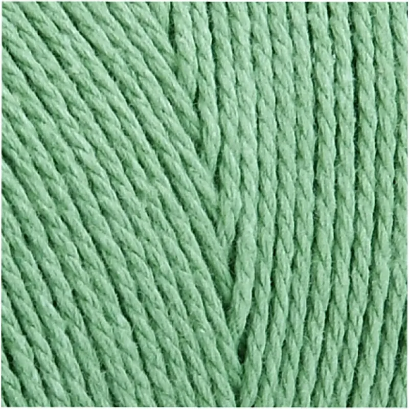 Macramé-Kordel, L 315 m, Dicke 1 mm, Dünne Qualität 12/12, Hellgrün, 220 g/ 1 Knäuel