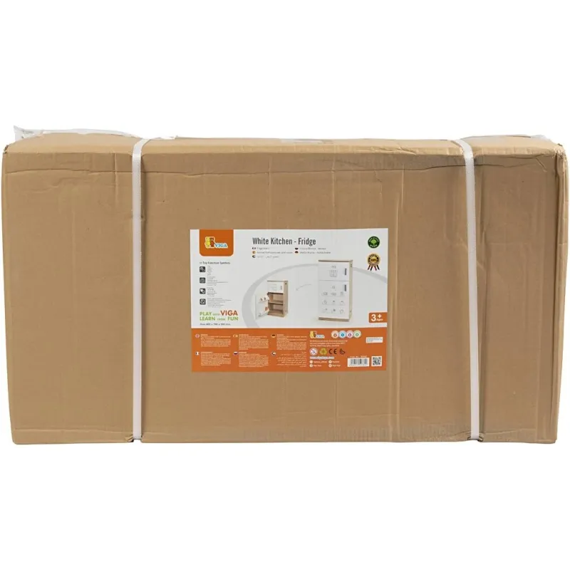VIGA Spielzeugkühlschrank, H 79 cm, T 34 cm, B 40 cm, 1 Stk