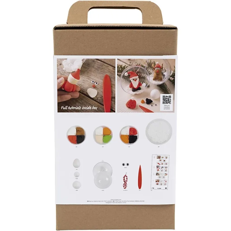 Kreativ Set Christbaumkugeln, Modellieren, 1 Pck