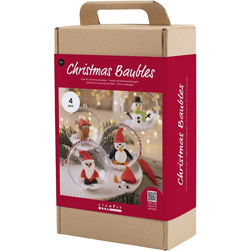 Kreativ Set Christbaumkugeln, Modellieren, 1 Pck