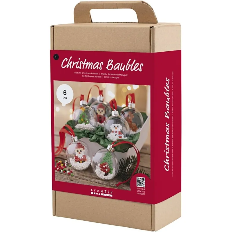 Kreativ Set Weihnachtskugeln, Perlen, 1 Pck