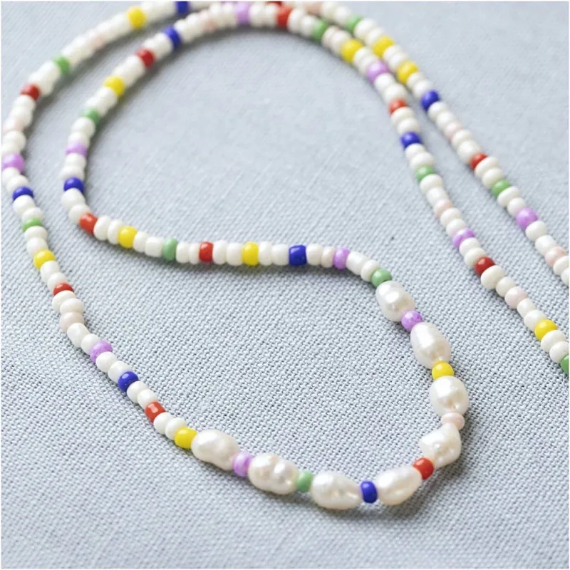 Mini Kreativ Set Schmuck, Süßwasserperlen-Halsketten, 1 Pck