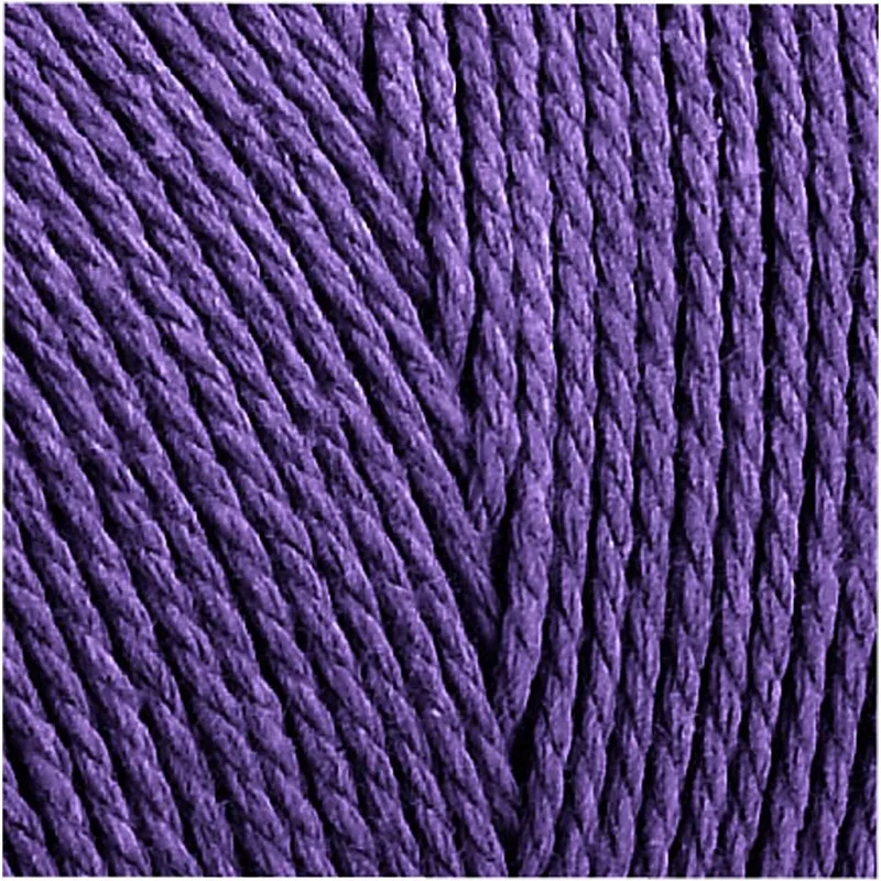 Macramé-Kordel, L 315 m, Dicke 1 mm, Dünne Qualität 12/12, Violett, 220 g/ 1 Knäuel