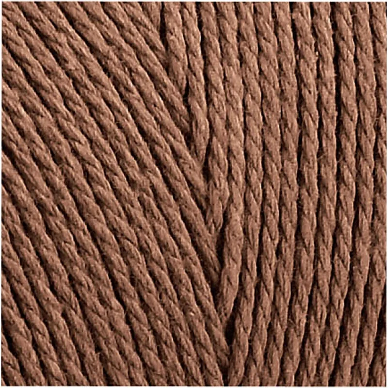 Macramé-Kordel, L 315 m, Dicke 1 mm, Dünne Qualität 12/12, Braun, 220 g/ 1 Knäuel