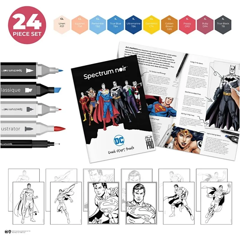 Kreativ Set Illustration, Superman, Sortierte Farben, 1 Pck