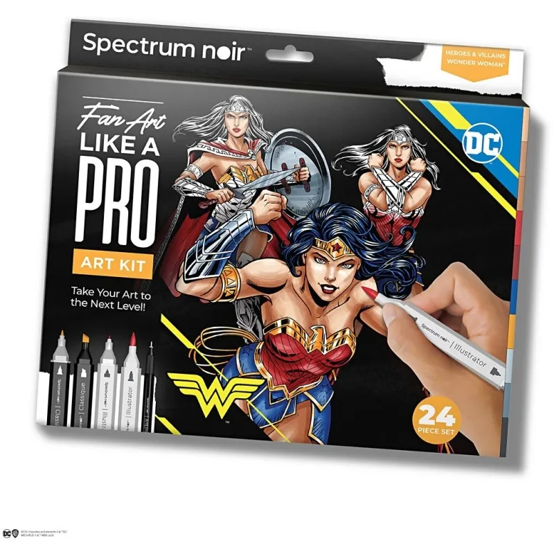 Kreativ Set Illustration, Wonder Woman, Sortierte Farben, 1 Pck