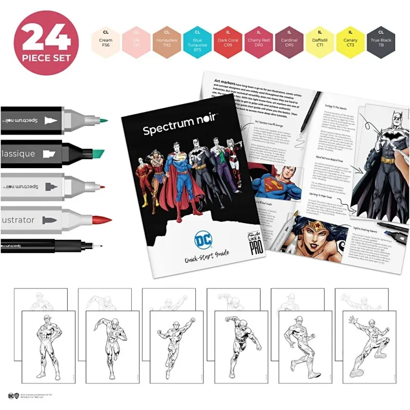 Kreativ Set Illustration, The Flash, Sortierte Farben, 1 Pck