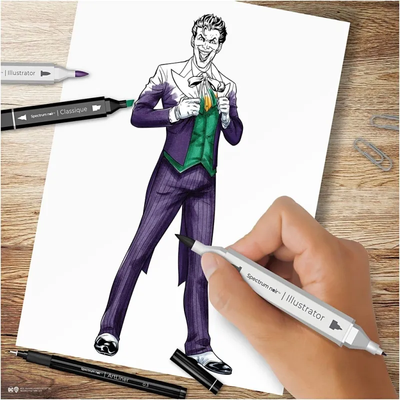 Kreativ Set Illustration, Helden & Bösewichte: Joker, Sortierte Farben, 1 Pck