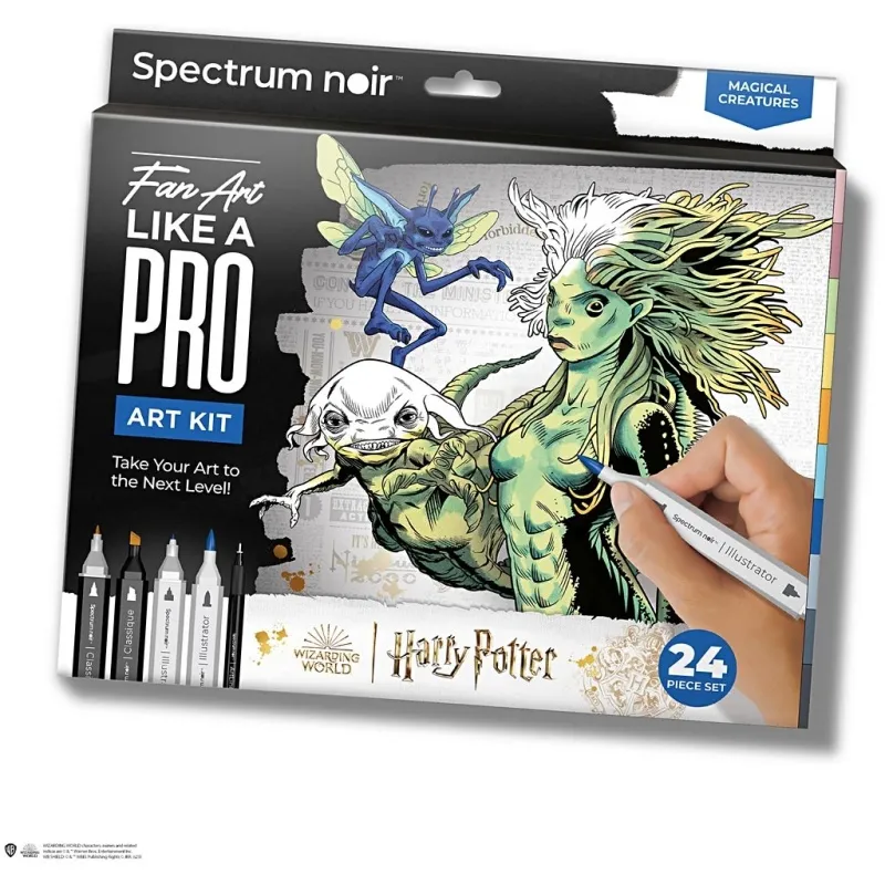 Kreativ Set Illustration, Harry Potter: Magische Kreaturen , Sortierte Farben, 1 Pck