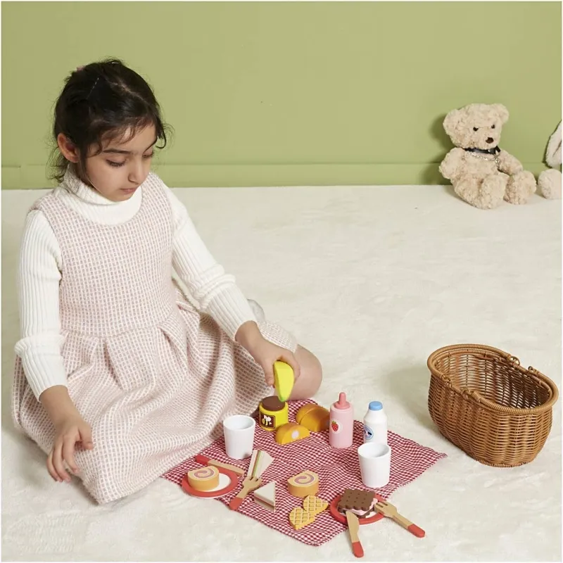 VIGA Picknick-Set, H 23 cm, L 25 cm, B 14,5 cm, 30 Teile/ 1 Pck