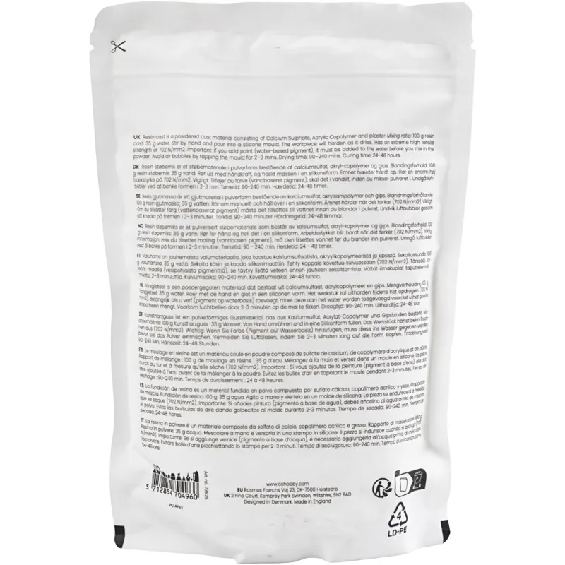 Kunstharzguss, Weiß, 800 g/ 1 Pck