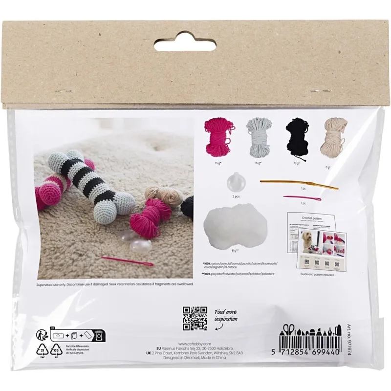 Mini Kreativ Set Häkeln, Hundeknochen, 1 Pck