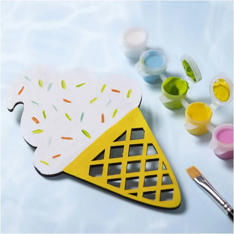 Mini Kreativ Set Malen, Eiswaffel, Sortierte Farben, 1 Pck