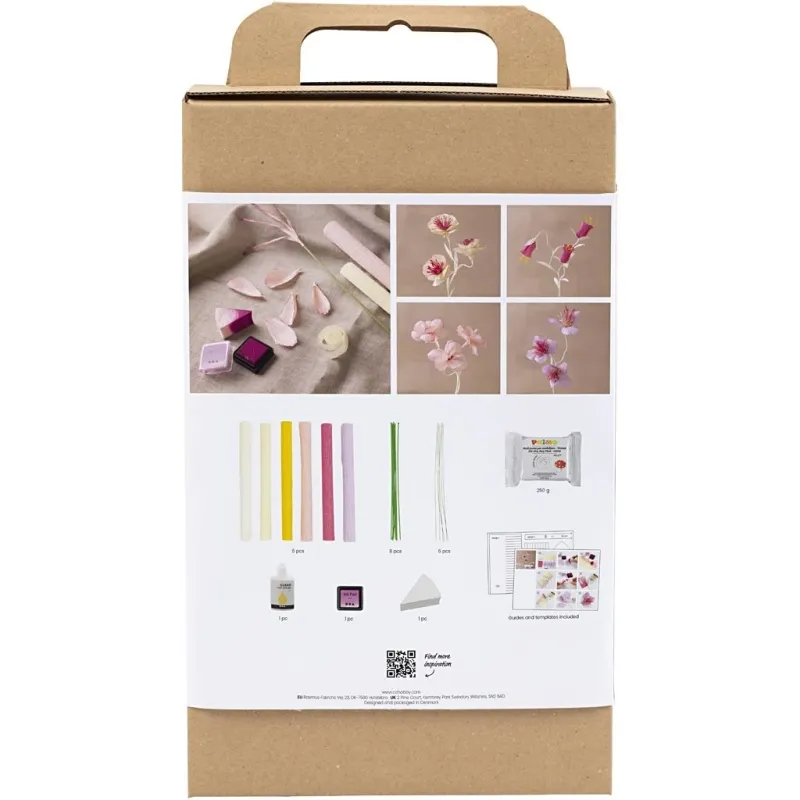 Kreativ Set Krepppapier, Blume, Pastellfarben, 1 Pck
