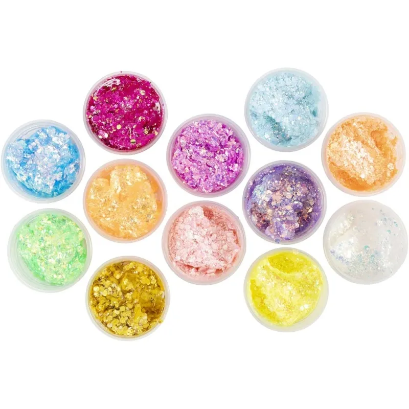 Glitter Clay, Sortierte Farben, 72x20 g/ 1 Pck