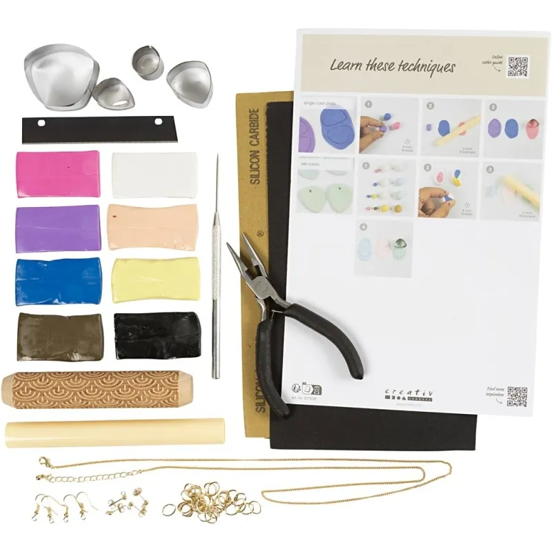 Starter Kreativ Set Schmuck Modellieren, Jewellery, Sortierte Farben, 1 Pck