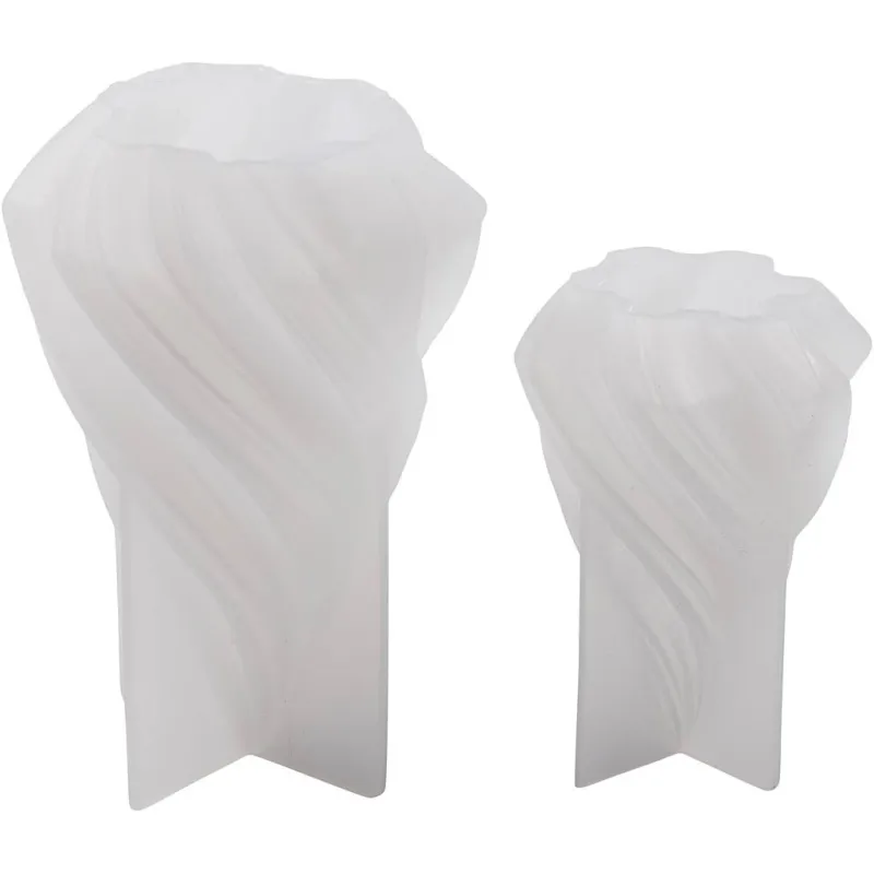 Silikonform, Weihnachtsbäume, H 8+11 cm, D 5+7 cm, 2 Stk/ 1 Pck