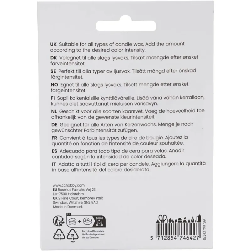 Kerzenfarbe, Blau, 5 g/ 1 Pck