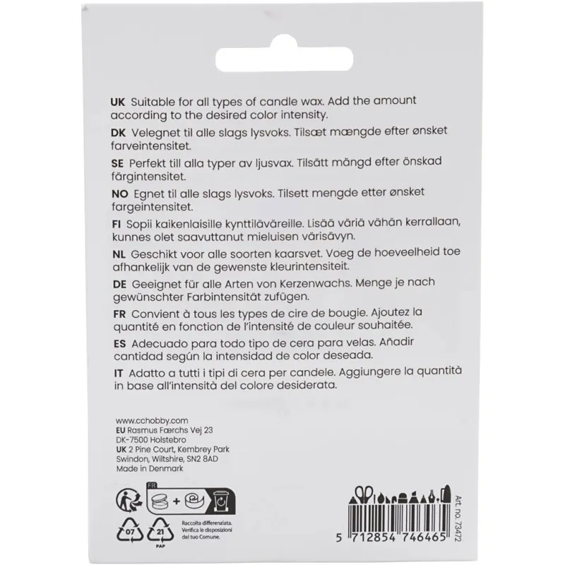 Kerzenfarbe, Gelb, 5 g/ 1 Pck