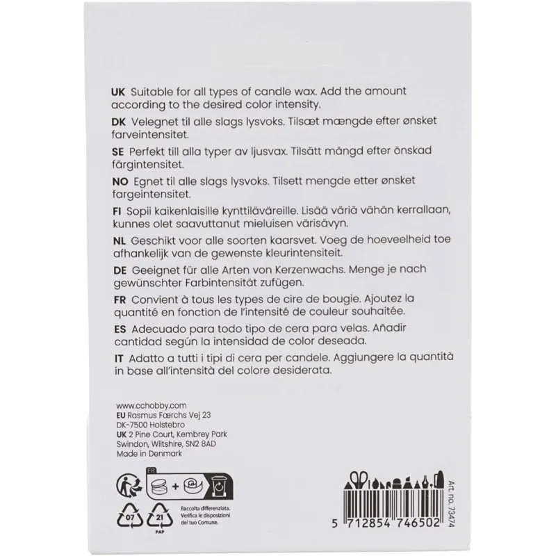 Kerzenfarbe, Creme, 5 g/ 1 Pck