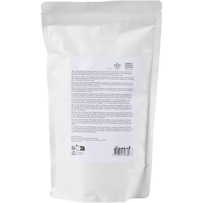 Sojawachs, Für Kerzen in Behältern, Creme, 500 g/ 1 Pck