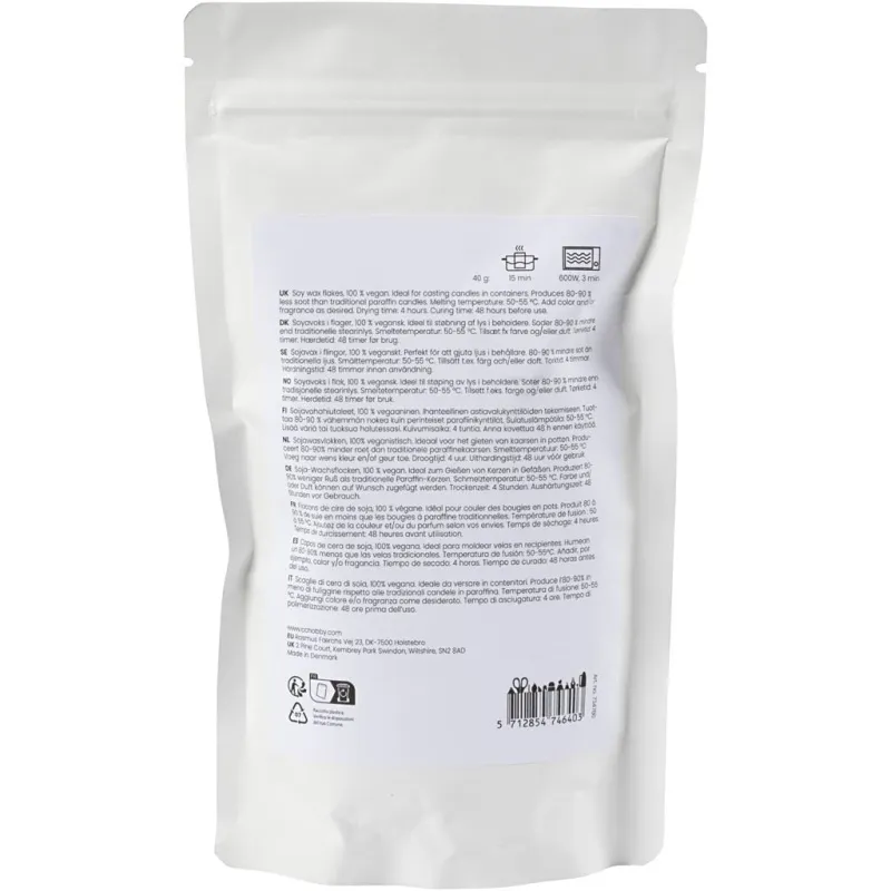 Sojawachs, Für Kerzen in Behältern, Creme, 250 g/ 1 Pck