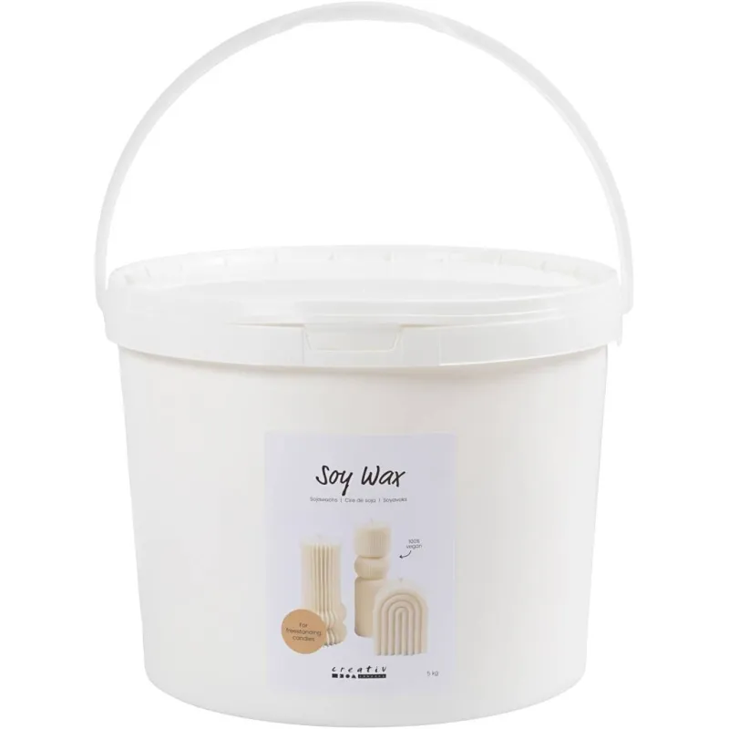 Sojawachs, Für freistehende Kerzen, Creme, 5 kg/ 1 Pck