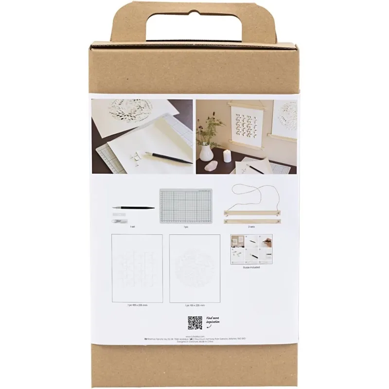 Kreativ Set Papierkunst, Papier zum Aufhängen, Creme, 1 Pck