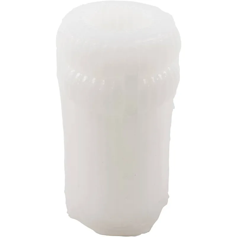 Silikonform, Gerippter Zylinder mit Bögen, H 12,5 cm, D 6 cm, 1 Stk/ 1 Pck