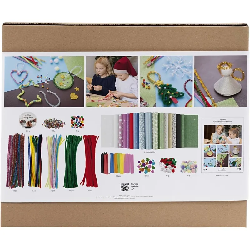 Gruppen-Kreativset Bunte Weihnachten, Weihnachtsfiguren, Sortierte Farben, 1 Pck