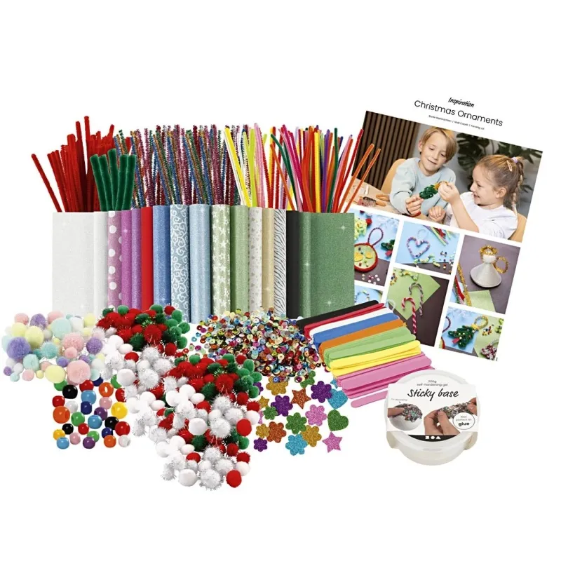 Gruppen-Kreativset Bunte Weihnachten, Weihnachtsfiguren, Sortierte Farben, 1 Pck