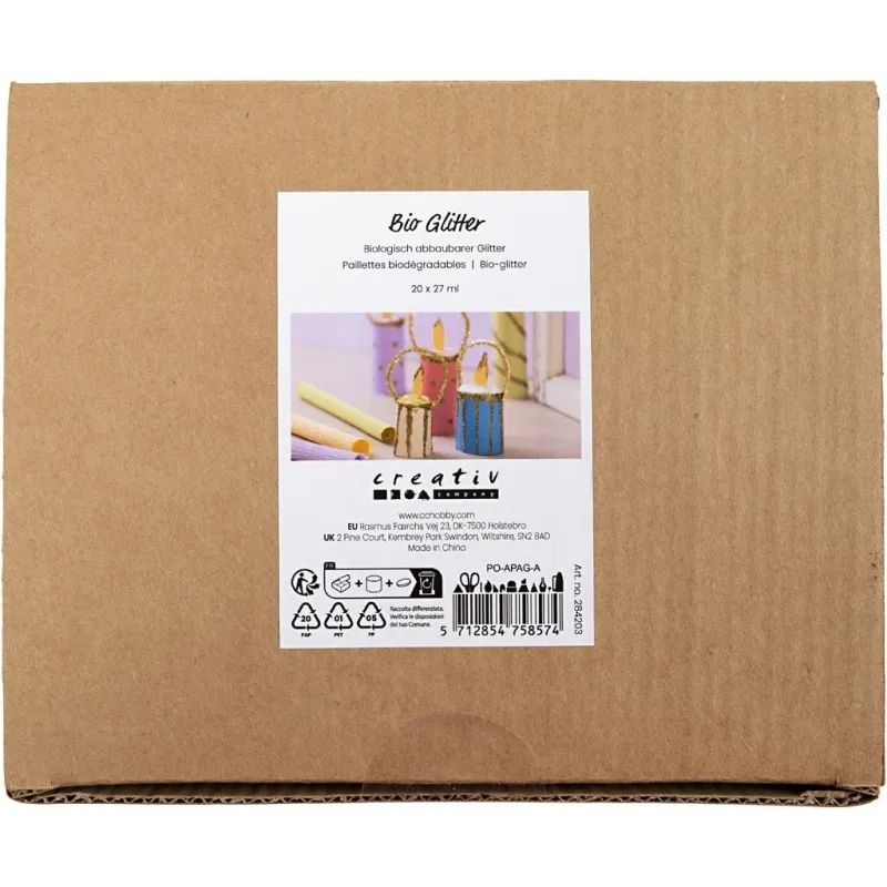 Bio Sparkles, Sortierte Farben, 20x27 ml/ 1 Pck